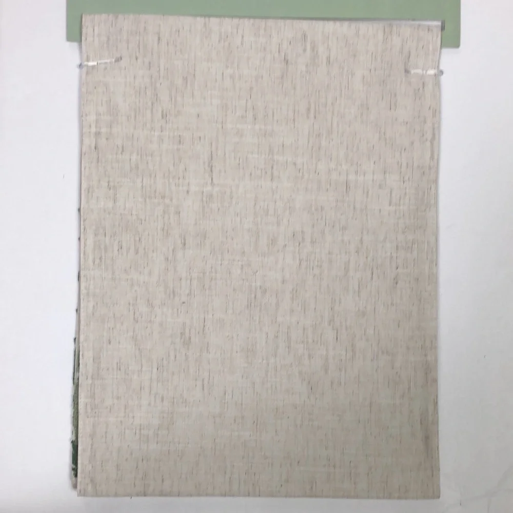 Pink Flamingos Tropical Ferns Beach Embroidered Neutral Linen Table Runner‎ NWT